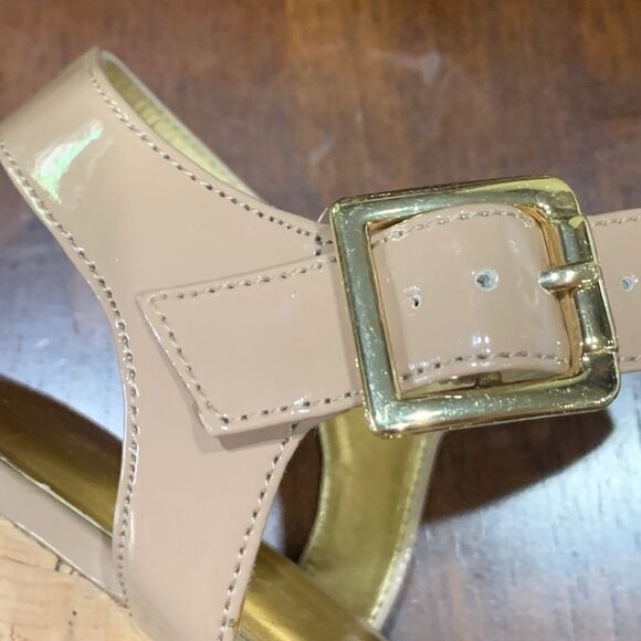 BCBGENERATION Platform Cork Sandals Sz 9.5 Beige - Picture 8 of 10